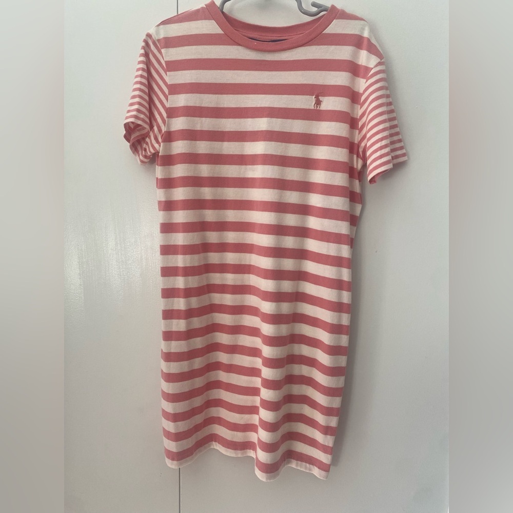 Girls small Polo Ralph Lauren striped t-shirt dress